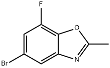 Benzoxazole, 5-bromo-7-fluoro-2-methyl- Struktur