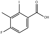 Benzoic acid, 4-fluoro-2-iodo-3-methyl- Struktur