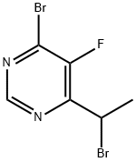 Pyrimidine, 4-bromo-6-(1-bromoethyl)-5-fluoro-