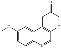 1H-Pyrano[2,3-c]quinolin-2(3H)-one, 9-methoxy- Struktur