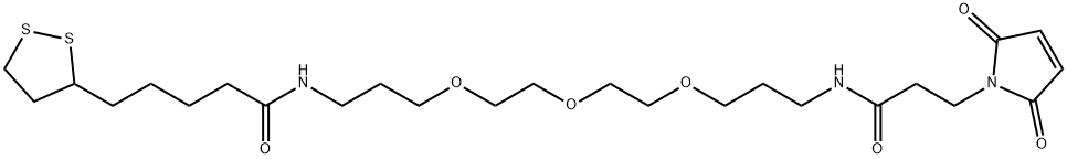 硫辛酸-PEG3-馬來(lái)酰亞胺 結(jié)構(gòu)式