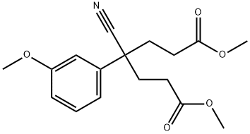 Heptanedioic acid, 4-cyano-4-(3-methoxyphenyl)-, 1,7-dimethyl ester