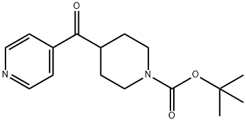 tert-Butyl 4-[(pyridin-4-yl)carbonyl]piperidine-1-carboxylate Struktur