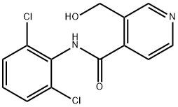 6-dichlorophenyl)-3-(hydroxyMethyl)pyridine-4-carboxaMide Struktur