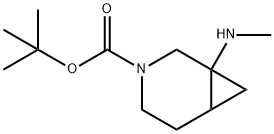 Cis-Tert-Butyl 1-(Methylamino)-3-Azabicyclo[4.1.0]Heptane-3-Carboxylate(WX111137) Struktur