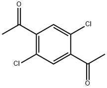 Ethanone, 1,1'-(2,5-dichloro-1,4-phenylene)bis- Struktur