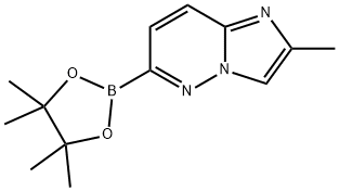 Imidazo[1,2-b]pyridazine, 2-methyl-6-(4,4,5,5-tetramethyl-1,3,2-dioxaborolan-2-yl)- Struktur