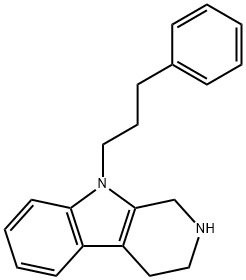 9-(3-Phenyl-propyl)-2,3,4,9-tetrahydro-1H-b-carboline Struktur