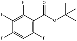 Benzoic acid, 2,3,4,6-tetrafluoro-, 1,1-dimethylethyl ester Struktur