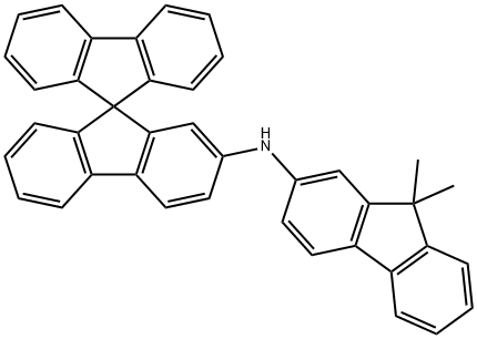 N-(9,9-dimethyl-9H-fluoren-2-yl)-9,9'-spirobi[fluoren]-2-amine Struktur