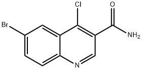 3-Quinolinecarboxamide, 6-bromo-4-chloro- Struktur