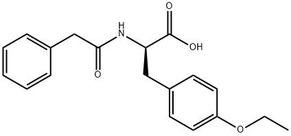 D-Tyrosine, O-ethyl-N-(2-phenylacetyl)- Struktur