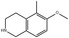 6-Methoxy-5-methyl-1,2,3,4-tetrahydro-isoquinoline Struktur