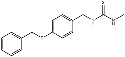 Thiourea, N-methyl-N'-[[4-(phenylmethoxy)phenyl]methyl]- Struktur