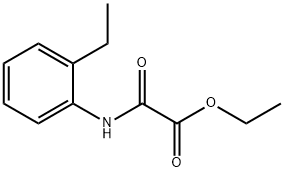 Acetic acid, 2-[(2-ethylphenyl)amino]-2-oxo-, ethyl ester Struktur