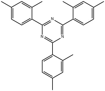 1,3,5-Triazine, 2,4,6-tris(2,4-dimethylphenyl)- Struktur