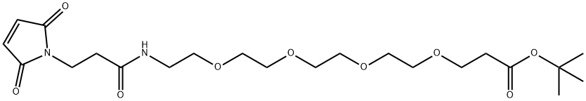 Mal-Amido-PEG4-t-butyl ester Struktur