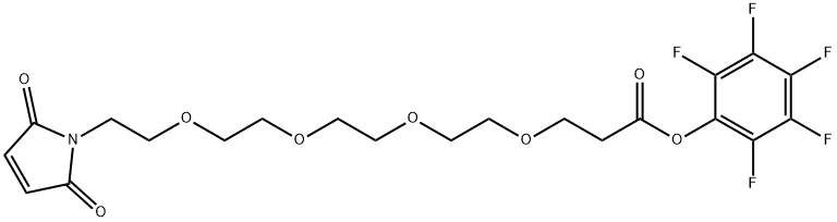 Mal-PEG4-PFP Struktur