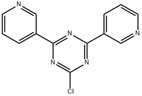 1,3,5-Triazine, 2-chloro-4,6-di-3-pyridinyl- Struktur