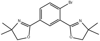 Oxazole, 2,2'-(4-bromo-1,3-phenylene)bis[4,5-dihydro-4,4-dimethyl- Struktur