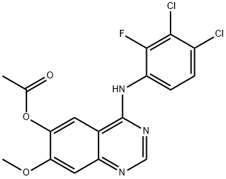 6-Quinazolinol, 4-[(3,4-dichloro-2-fluorophenyl)amino]-7-methoxy-, 6-acetate