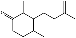 Cyclohexanone, 2,4-dimethyl-3-(3-methyl-3-buten-1-yl)- Struktur