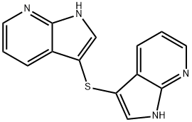 3,3'-thiobis<1H-pyrrolo<2,3-b>pyridine> Struktur