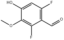 Benzaldehyde, 2,6-difluoro-4-hydroxy-3-methoxy- Struktur