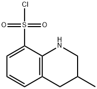 8-Quinolinesulfonyl chloride, 1,2,3,4-tetrahydro-3-methyl- Struktur