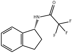 Acetamide, N-[(1R)-2,3-dihydro-1H-inden-1-yl]-2,2,2-trifluoro- Struktur