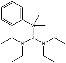 Boranediamine, 1-(dimethylphenylsilyl)-N,N,N',N'-tetraethyl- (9CI) Struktur