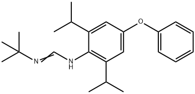 DIAFENTHIURON METHANEIMIDAMIDE 1-TERT-BUTYL-3-(2,6-DIISOPROPYL-4-PHENOXYPHENYL)METHANEIMIDAMIDE Struktur