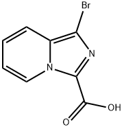 Imidazo[1,5-a]pyridine-3-carboxylic acid, 1-bromo- Struktur