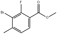 Benzoic acid, 3-bromo-2-fluoro-4-methyl-, methyl ester Struktur