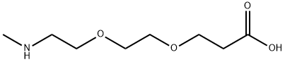 Methylamino-PEG2-acid Struktur