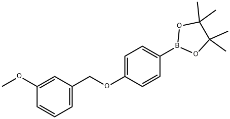 1,3,2-Dioxaborolane, 2-[4-[(3-methoxyphenyl)methoxy]phenyl]-4,4,5,5-tetramethyl- Struktur