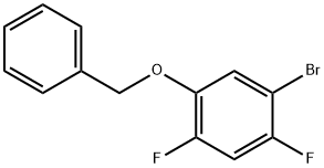 Benzene, 1-bromo-2,4-difluoro-5-(phenylmethoxy)- Struktur