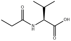 L-Valine, N-(1-oxopropyl)- Struktur