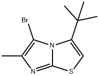 Imidazo[2,1-b]thiazole, 5-bromo-3-(1,1-dimethylethyl)-6-methyl- Struktur