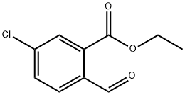 Benzoic acid, 5-chloro-2-formyl-, ethyl ester Struktur