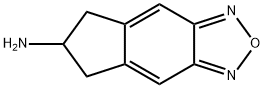 5H-Indeno[5,6-c][1,2,5]oxadiazol-6-amine,5,6-dihydro-(9CI) Struktur