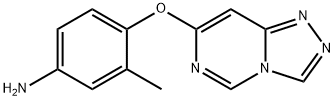 3-methyl-4-(1,2,4-triazolo[4,3-c]pyrimidin-7-yloxy)-Benzenamine Struktur