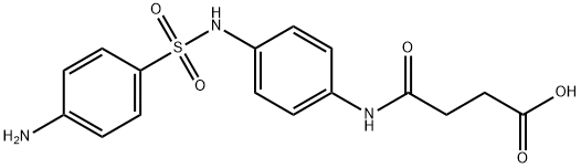 N-[p-(p-Aminophenylsulfonylamino)phenyl]succinamidic acid Struktur