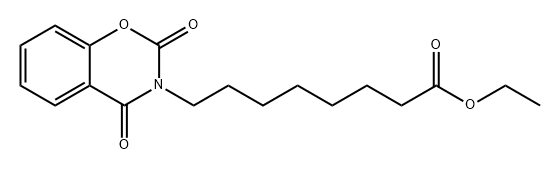 2H-1,3-Benzoxazine-3(4H)-octanoic acid, 2,4-dioxo-, ethyl ester Struktur