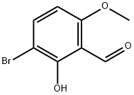 Benzaldehyde, 3-bromo-2-hydroxy-6-methoxy- Struktur