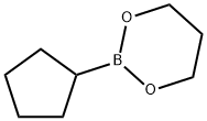 2-cyclopentyl-1,3-dioxaborinane Struktur