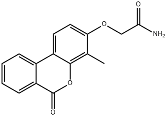 Acetamide, 2-[(4-methyl-6-oxo-6H-dibenzo[b,d]pyran-3-yl)oxy]- Struktur