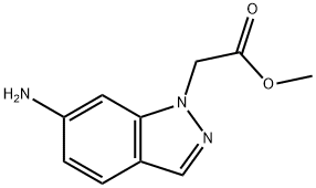 1H-Indazole-1-acetic acid, 6-amino-, methyl ester Struktur