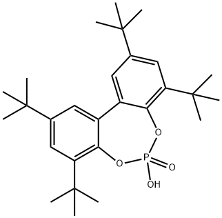 4,6,12,14-tetra-tert-butyl-9-hydroxy-8,10-dioxa-9λ-phosphatricyclo[9.4.0.02,] Struktur