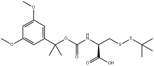 Ddz-Cys(tButhio)-OH Struktur